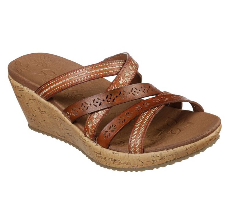 Skechers Beverlee - Tiger Posse - Womens Sandals Brown [AU-OA3477]